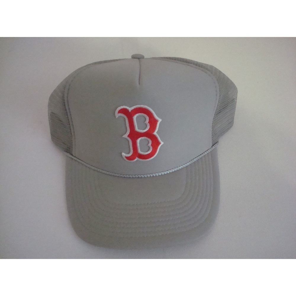 RED SOX ROPE TRUCKER   ‎ SNAPBACK 90S  HAT CAP VINTAGE DEADSTOCK B3